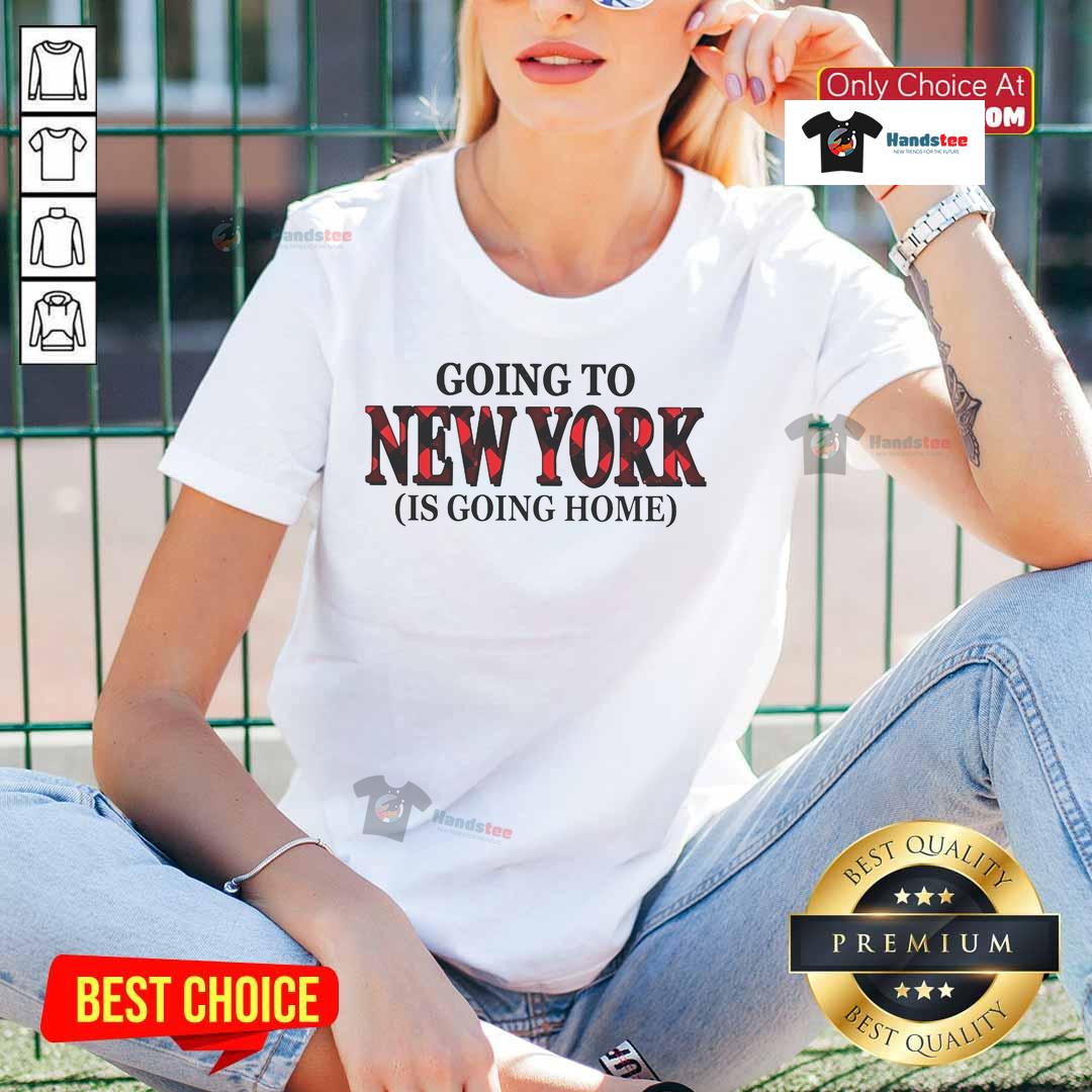 Happy Going To New York Is Going Home Ladies Tee Happy Going to New York is Going Home ladies tee featuring a stylish design perfect for NYC lovers and travelers.