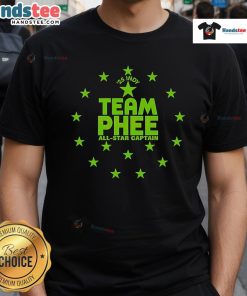 Happy Napheesa Collier wearing Team Phee All Star Captain 2025 Indy T-Shirt, showcasing team spirit and style.