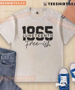 Happy Juneteenth 1965 Free-ish washed t-shirt showcasing vibrant design celebrating freedom and African American heritage.