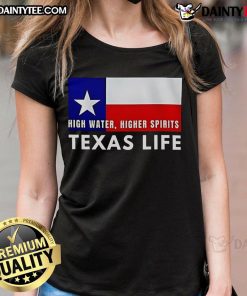 Happy support for Texas Hill Country communities during flood relief, featuring a stylish ladies' tee design.