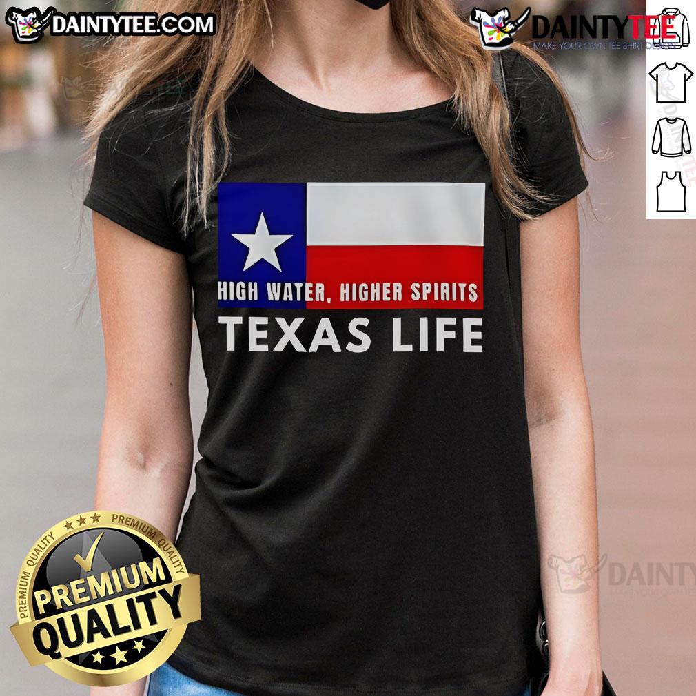 Happy Support Texas Hill Country Communities Texas Flood Relief Ladies Tee Happy support for Texas Hill Country communities during flood relief, featuring a stylish ladies' tee design.