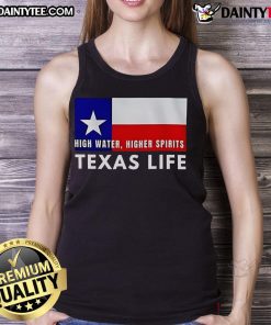 Happy support for Texas Hill Country communities in a Texas flood relief tank top, showcasing local solidarity and resilience.