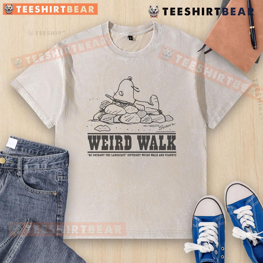 Happy Tsptr X Weird Walk Happiness Is Old Stones Washed T Shirt Happy T-shirt featuring 'Weird Walk' design, showcasing happiness with old stones and vibrant colors.