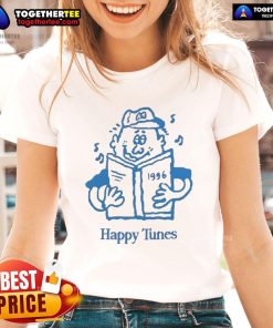 Happy Tunes Ladies Tee featuring a vibrant design, perfect for casual outings and music lovers. Shop now!
