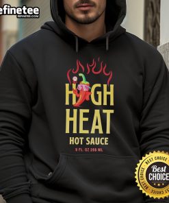 High-Heat-Hot-Sauce-Hoodie featuring a vibrant chili pepper design, perfect for spice lovers and fashion enthusiasts.