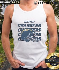 Stylish 2025 Super Los Angeles Chargers tank top showcasing team colors and logo, perfect for game day.