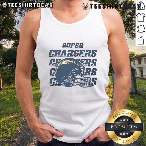Stylish 2025 Super Los Angeles Chargers tank top showcasing team colors and logo, perfect for game day.