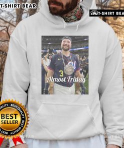 Alt Text: Hot Almost Friday Raleigh Homerun Derby Hoodie, perfect for sports fans and casual wear enthusiasts.