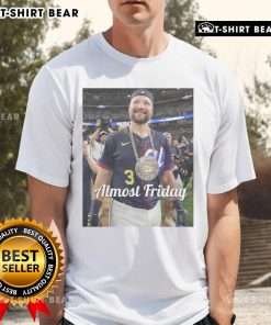 Hot Almost Friday Raleigh Homerun Derby T-Shirt featuring vibrant design and sporty style for baseball fans.