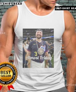 Hot Almost Friday Raleigh Homerun Derby Tank Top featuring a vibrant design perfect for summer outings and baseball fans.