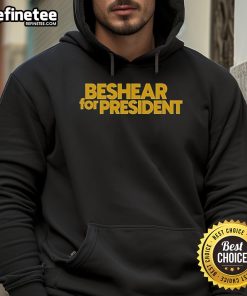 Hot Beshear for President Hoodie featuring bold graphics, perfect for supporters of Beshear's campaign.
