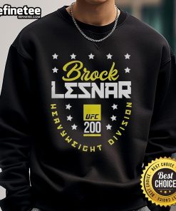 Alt Text: Hot Brock Lesnar UFC 200 division sweatshirt featuring bold graphics and a comfortable fit for fans.