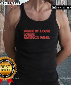 Hot Chicago Cubs tank top celebrating victories when St. Louis loses, perfect for passionate baseball fans.