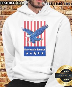 Stylish Hot Commie Summer Eagle Hoodie featuring a bold eagle graphic, perfect for summer fashion and casual wear.