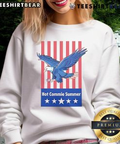 Hot Commie Summer Eagle Sweatshirt featuring a bold eagle graphic and vibrant colors, perfect for summer styling.