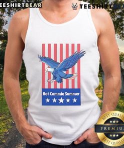 Hot Commie Summer Eagle Tank Top featuring a bold eagle graphic, perfect for summer style and patriotic fashion.