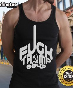 Hot-Fck-Trump-8647 tank top featuring bold anti-Trump graphic design, perfect for making a statement in casual wear.
