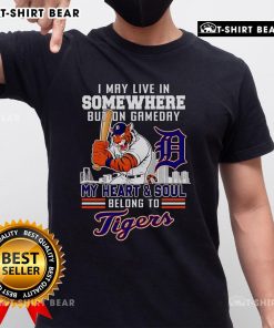 Detroit Tigers T-shirt showcasing pride for the team, perfect for game day fans celebrating baseball spirit.