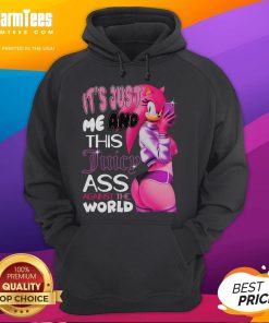 Hot It's Just Me and This Juicy Ass Against The World Sonic Amy Rose Hoodie featuring vibrant colors and stylish design.