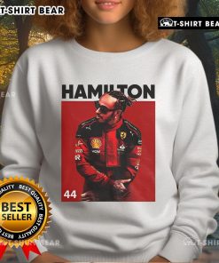 Hot Lewis Hamilton Formula One 2025 sweatshirt featuring bold graphics and a stylish design for racing fans.
