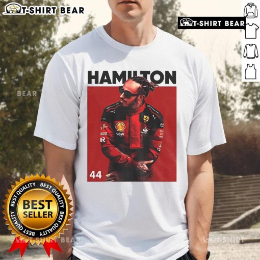 Stylish Lewis Hamilton Formula One 2025 T-Shirt featuring iconic design, perfect for racing fans and apparel collectors.
