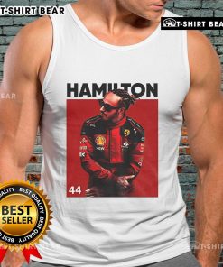 Hot Lewis Hamilton Formula One 2025 tank top featuring vibrant design and racing graphics for motorsport fans.