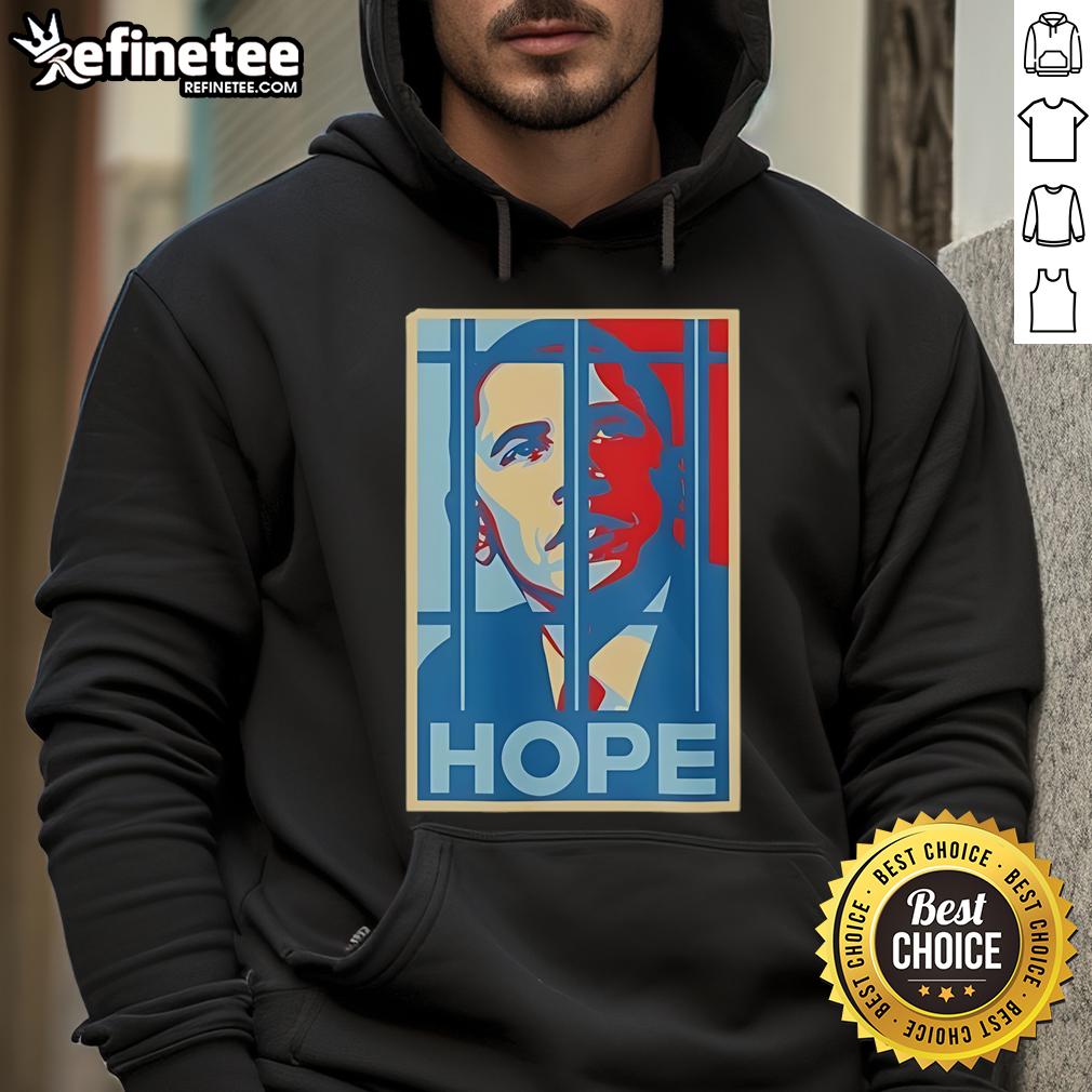 Hot Obama Jail Hope Vintage Hoodie Vintage Hot Obama Jail Hope Hoodie featuring bold graphics in a stylish design for casual wear.