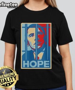 Vintage ladies tee featuring 'Hot Obama Jail Hope' design, perfect for stylish political statement and casual wear.