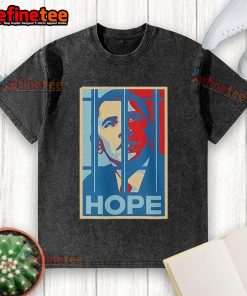 Vintage washed t-shirt featuring a hot Obama jail hope graphic, perfect for casual wear and political statement.