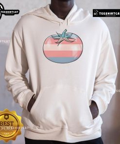 Colorful Hot Tomato Pride Hoodie featuring vibrant rainbow design, perfect for celebrating LGBTQ+ pride and individuality.