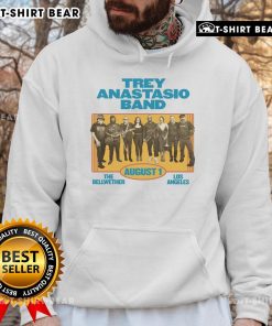Hot Trey Anastasio Band hoodie displayed at The Bellwether, Los Angeles, August 1, featuring vibrant colors and design.