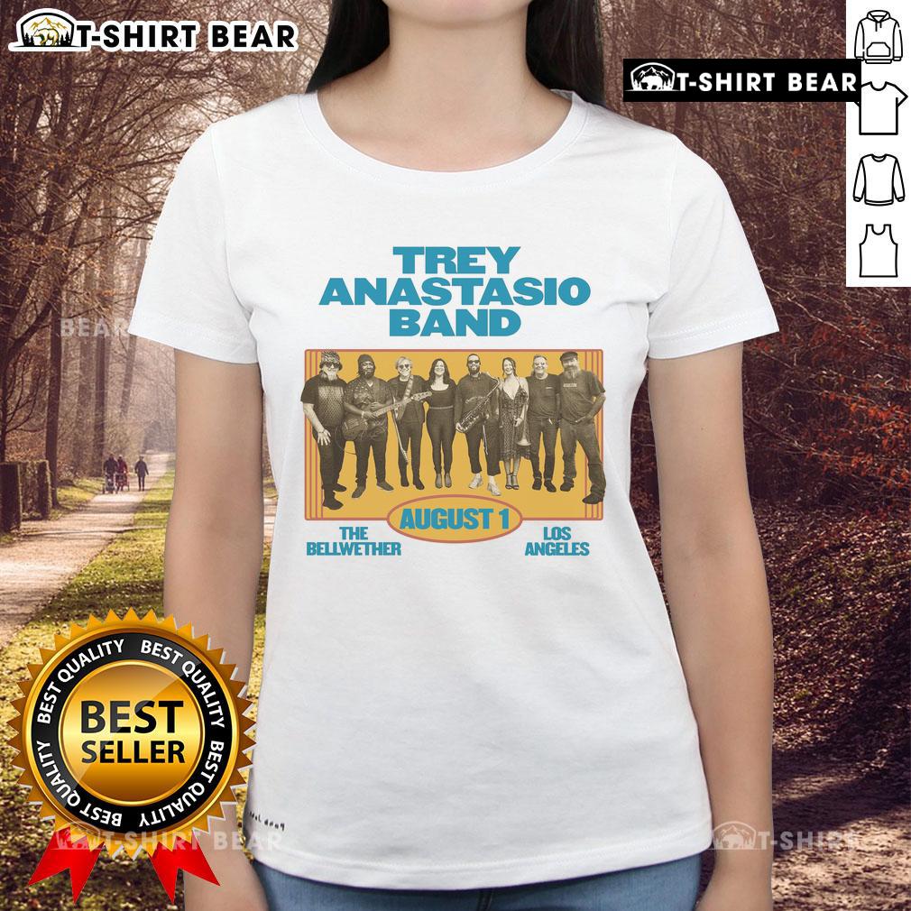 Hot Trey Anastasio Band The Bellwether Los Angeles August 1 Ladies Tee Hot Trey Anastasio Band performing live at The Bellwether, Los Angeles on August 1, featuring ladies' tee merchandise.