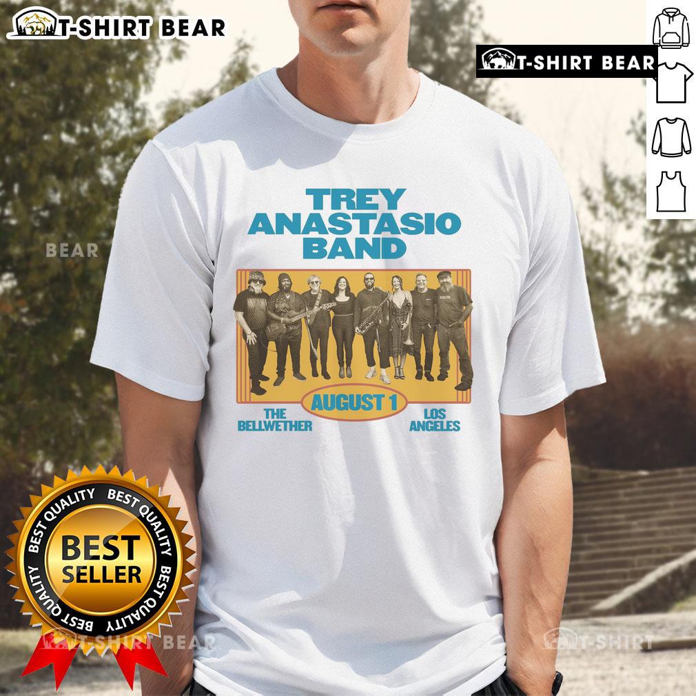 Hot Trey Anastasio Band The Bellwether Los Angeles August 1 T Shirt Alt Text: Hot Trey Anastasio Band T-Shirt from The Bellwether concert in Los Angeles, August 1, featuring vibrant design.