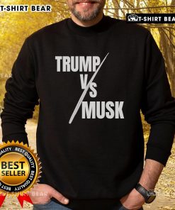Hot Trump vs Musk Premium Sweatshirt featuring bold graphics of Trump and Musk, perfect for political fashion enthusiasts.