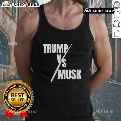 Hot Trump vs Musk Premium Tank Top featuring bold graphics of Trump and Musk, perfect for stylish casual wear.