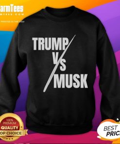 Hot Trump vs Musk sweatshirt featuring bold graphics of Trump and Musk, perfect for political statement fashion.