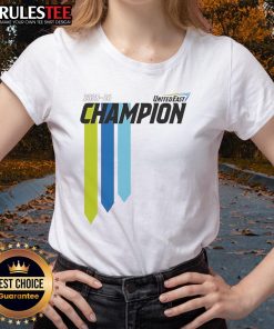Alt Text: 2025-26 United East Champion Ladies Tee in stylish design, perfect for fans and casual wear.