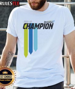 2025-26 United East Champion T-Shirt featuring bold graphics and a comfortable fit, perfect for fans and supporters.