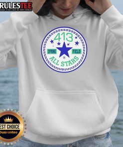Alt Text: Nice 413 Spring Field All Stars Logo Hoodie featuring vibrant design and comfortable fit for fans and players.