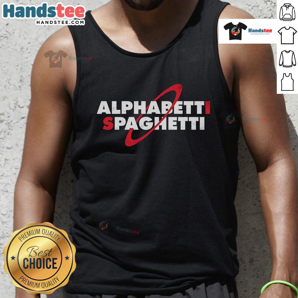 Nice Alphabetti Spagetti Tank Top Trendy Nice Alphabetti Spaghetti tank top featuring colorful pasta print, perfect for casual summer outfits.