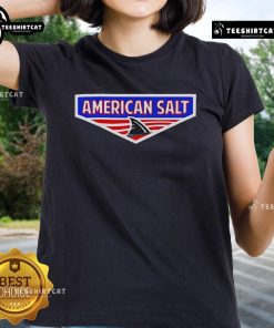 Nice American Salt logo on a stylish ladies tee, featuring a modern design perfect for casual wear.