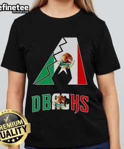 Stylish Arizona D-Backs Mexico logo ladies tee, perfect for fans showcasing team spirit and vibrant design.