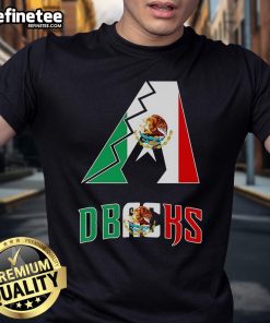 Nice Arizona D-Backs Mexico logo t-shirt featuring vibrant colors and unique design for baseball fans.