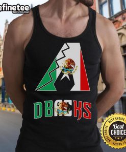 Alt Text: Stylish Nice Arizona D-Backs Mexico logo tank top showcasing vibrant team colors and design for fans.