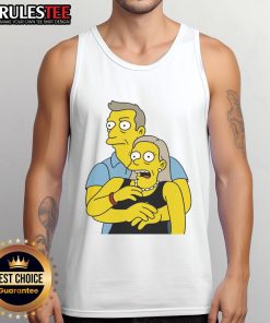 Astronomer CEO Andy Byron and Kristin Cabot wearing tank tops, smiling together at an outdoor event.