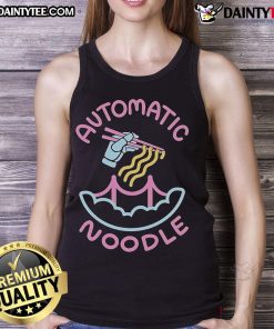 Alt Text: Stylish Nice Automatic Noodle Tank Top featuring a vibrant design, perfect for casual summer outfits and noodle lovers.