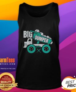 Alt Text: Stylish Nice Big Dumper Dump Truck Tank Top featuring a vibrant truck graphic on a casual wear design.