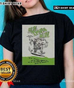 Nice Blink-182 Run Travis Run Hit Pavement Tour 2025 Ladies Tee featuring vibrant graphics and stylish design.