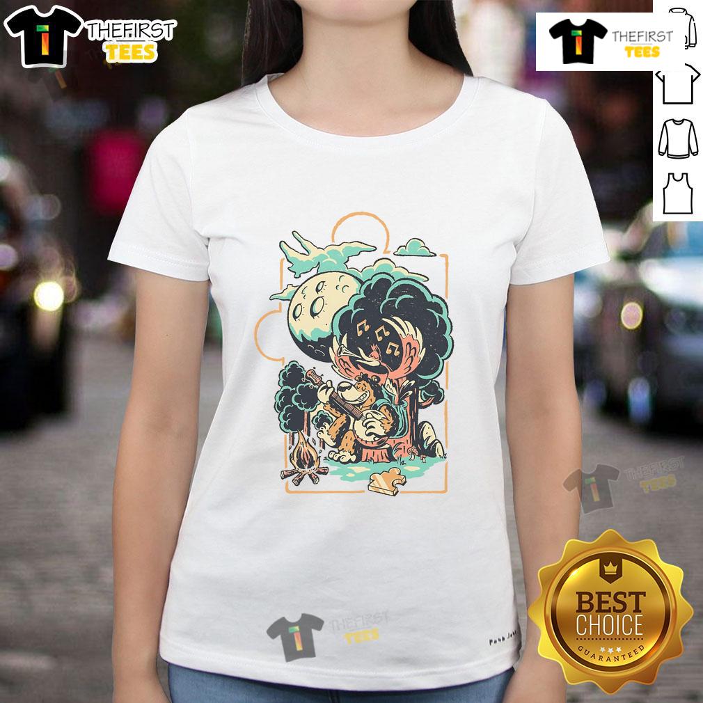 Nice Bluegrass Bear Ladies Tee Nice Bluegrass Bear Ladies Tee featuring a vibrant bear graphic, perfect for outdoor enthusiasts and casual wear.