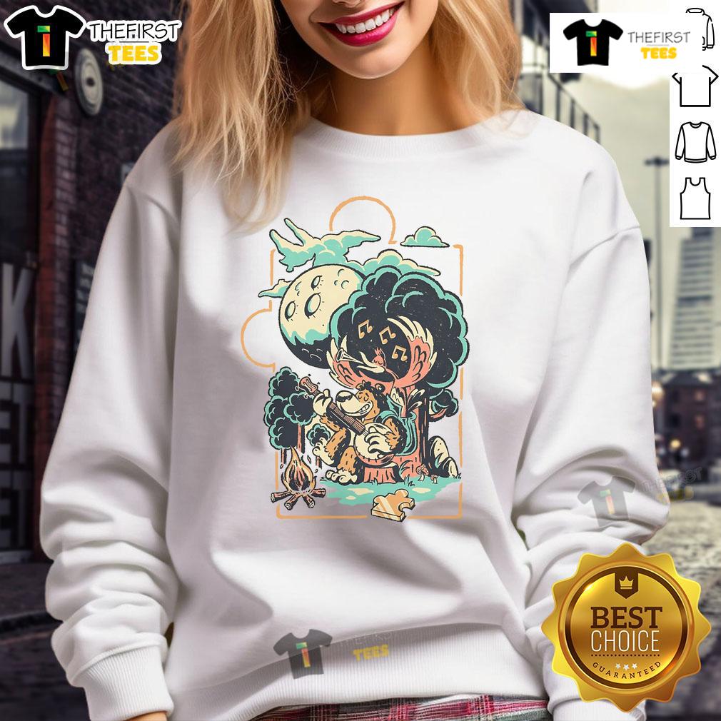 Nice Bluegrass Bear Sweatshirt Cozy Nice Bluegrass Bear Sweatshirt featuring a vibrant bear graphic, perfect for outdoor enthusiasts and casual wear.